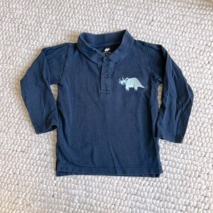 Monica and Andy Dino polo long sleeve dinosaur shirt
